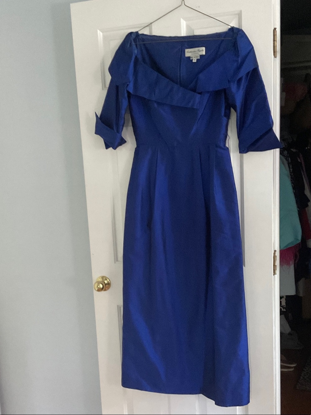 Vintage Catherine Regehr Cobalt Blue Gown